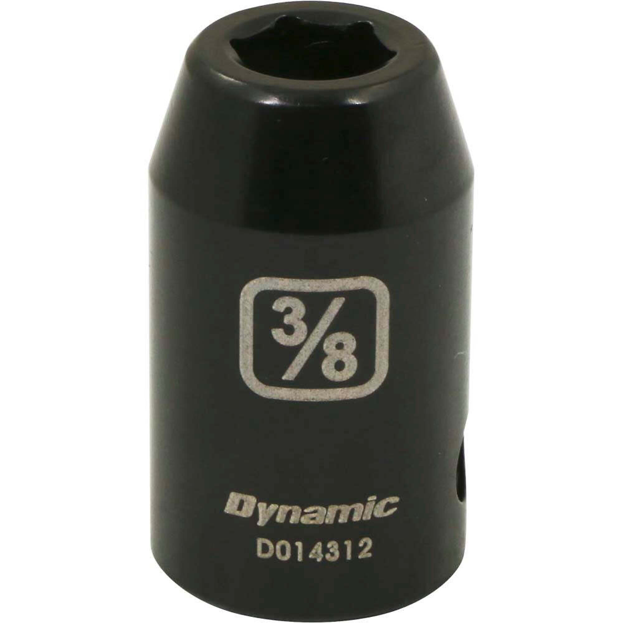 Dynamic Tools 1/2" Drive 6 Point SAE, 3/8" Standard Length, Impact Socket